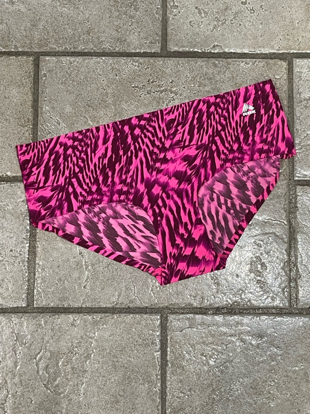 RBX Women’s Hot Pink and Magenta Patterned Seamless Hipster Panty